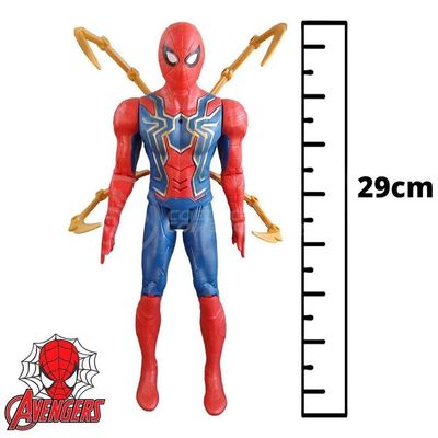 Brinquedo Boneco Vingadores Ultimato Homem Aranha 29Cm