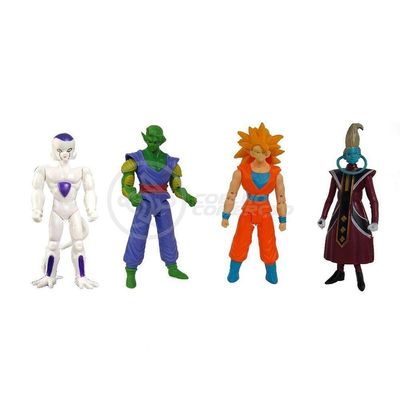 Kit 4 Bonecos Dragon Ball Super 15Cm