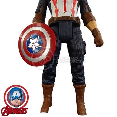 Brinquedo Boneco Vingadores Capitão America 29Cm