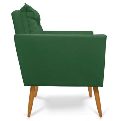 Namoradeira 2 Lugares Olivia Suede Pallazio Verde