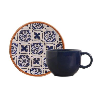 Conjunto De Xícara De Chá Com Pires 06 Peças Coup New Asteca Porto Brasil