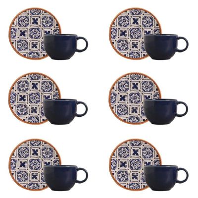 Conjunto De Xícara De Chá Com Pires 06 Peças Coup New Asteca Porto Brasil