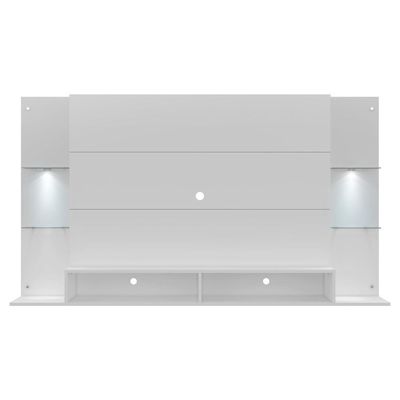 Painel Tv 60" Com 2 Leds Vegas Multimóveis V3394 Branco