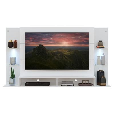 Painel Tv 60" Com 2 Leds Vegas Multimóveis V3394 Branco