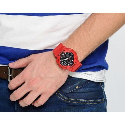 Relógio Casio Masculino Ref:Ga-100b-4adr G-Shock Anadigi