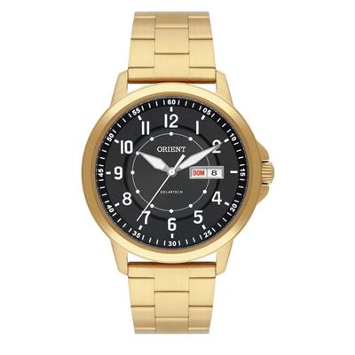 Relógio Orient Masculino Ref: Mgss1300 P2kx Casual Solar Dourado