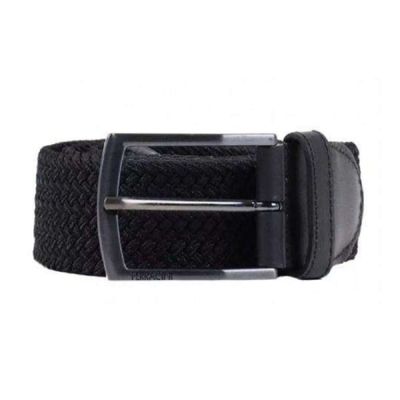 Cinto Ferracini De Elastico Com Couro - Preto M / PRETO