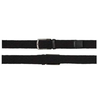 Cinto Ferracini De Elastico Com Couro - Preto M / PRETO