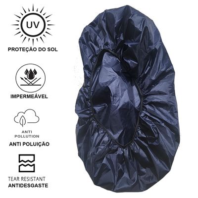 Capa Protetora Para Mochilas De Trekking dos 55 aos 75L preto