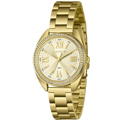 Relógio Lince Feminino Ref: Lrgh262l36 C3kx Casual Dourado