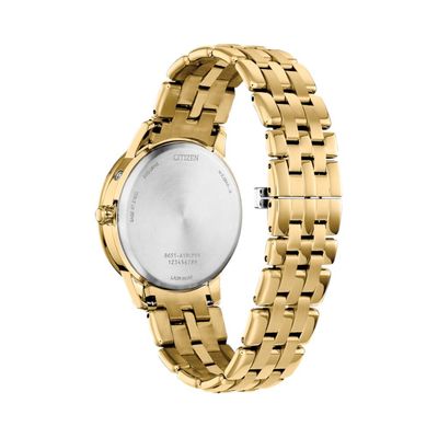 Relógio Citizen Feminino Ref: Fd0002-57d Solar Dourado Multifunção Eco-Drive