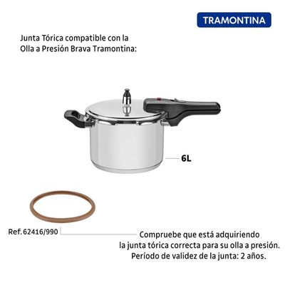 Anel de Vedação para Panela de Pressão Tramontina Brava em Silicone 22 cm
