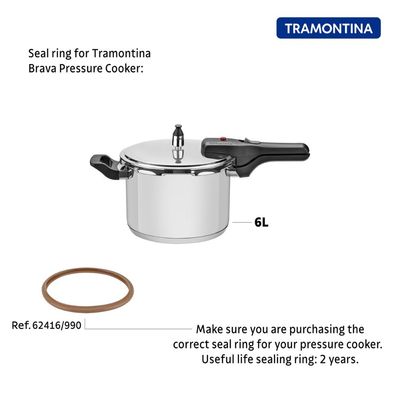 Anel de Vedação para Panela de Pressão Tramontina Brava em Silicone 22 cm
