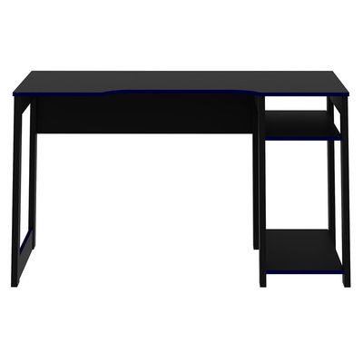 Mesa para Escritório Home Office Gamer ME4152 MDP Preto/Azul - Gran Belo