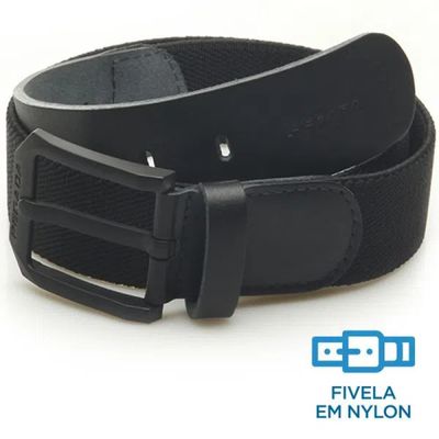 Cinto Masculino Pegada Couro Elástico Preto Cl1002345-01 90 / Preto