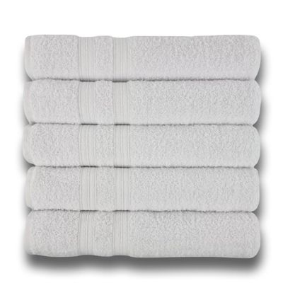 Kit Hotel 5 Toalhas Super Grossa e Felpuda 80x150cm Beka Branco