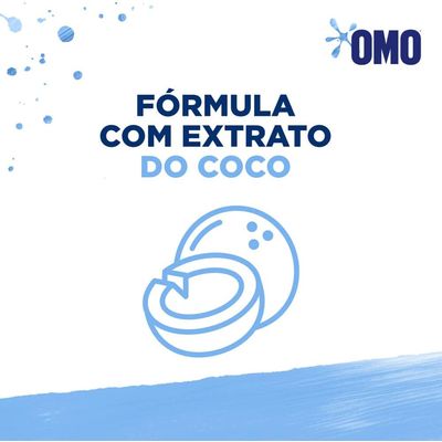 Kit 2 Lava Roupas Omo Roupas Finas e Delicadas - Sabão Líquido Coco 900Ml