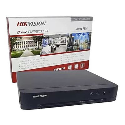 Dvr Gravador Hikvision Fhd 4 Canais 1080p Ds-7204hghi-k1 com HD 320 GB