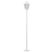 12 Postes Luminária 1,95m Praça Jardim Branco 1 Lâmpada Soberana Colonial Dital
