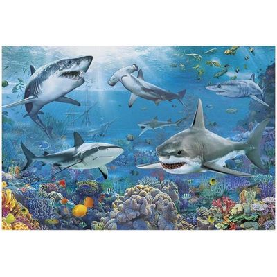 Quebra Cabeça 150 Peças Tubarões - Grow 03926