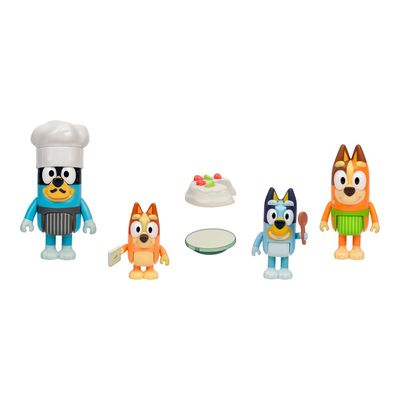Kit com 4 Bonecos Colecionáveis 6cm Bluey - Pavlova