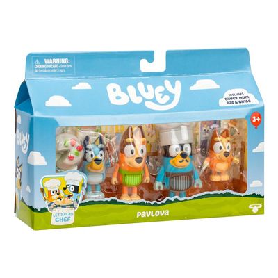 Kit com 4 Bonecos Colecionáveis 6cm Bluey - Pavlova