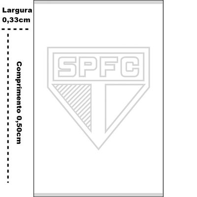 Toalha Social Buettner Jacquard Veludo Futebol Sao Paulo 33cmx50cm Branco