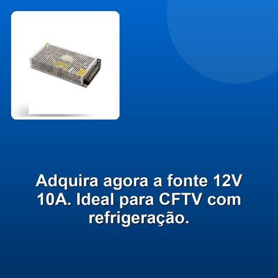 Fonte Chaveada Colmeia 12v 10a