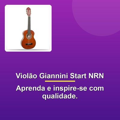 Violão Giannini Start Nrn Infantil 30 Natural