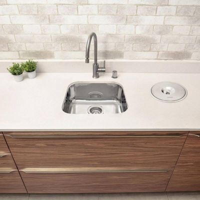 Cuba Tramontina Aço Inox Alto Brilho 20,5L Embutir Bancadas Pias Cozinha Modelo Lavínia 40 BL