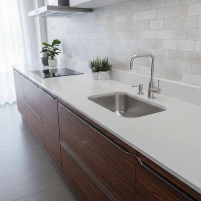Cuba Inox de Embutir 29L Tramontina Lavínia 56BL Cozinha Pia Bancada Acabamento Escovado