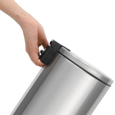Lixeira 12L Pedal e Balde Interno Removível Inox Tramontina Cozinha Banheiro Escritório