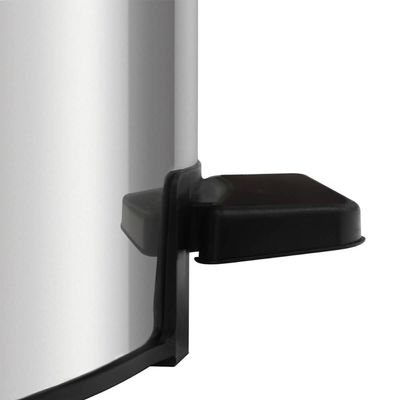 Lixeira 12L Pedal e Balde Interno Removível Inox Tramontina Cozinha Banheiro Escritório