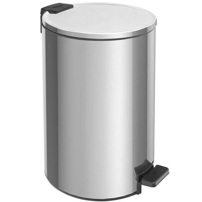 Lixeira 20 Litros com Pedal Tramontina Loop Aço Inox Polido Balde Interno Banheiro Escritório