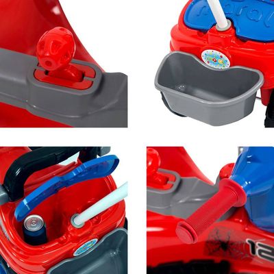 Triciclo Spider Infantil c/ Apoio Lateral e Pedal Removíveis