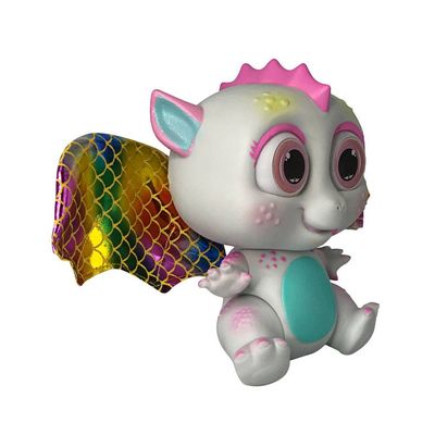 Bebê Dragão Flying Baby Com Asas Branco Conto de Fadas