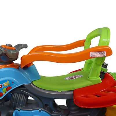 Carrinho de Passeio Infantil Quadriciclo Haste Pedal Menino