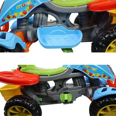 Carrinho de Passeio Infantil Quadriciclo Haste Pedal Menino