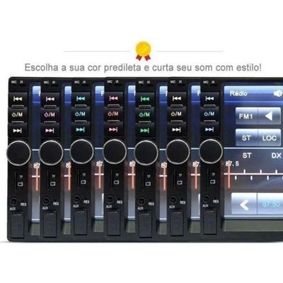Central Multimídia 2 Din Mp5 Trailblazer 2012-16 Câmera Moldura