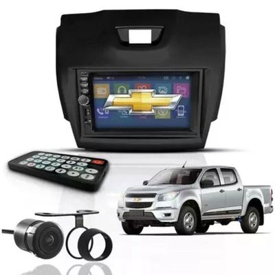 Central Multimídia 2 Din Mp5 Trailblazer 2012-16 Câmera Moldura