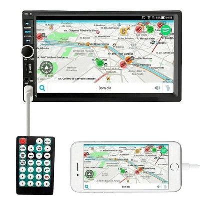 Central Multimídia 2 Din Mp5 Trailblazer 2012-16 Câmera Moldura