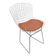Kit 6 Cadeiras Bertoia Cromada Com Assento Sintético Cobre