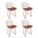 Kit 4 Cadeiras Bertoia Cobre Com Assento Cobre