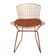 Kit 4 Cadeiras Bertoia Cobre Com Assento Cobre