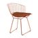Kit 4 Cadeiras Bertoia Cobre Com Assento Cobre