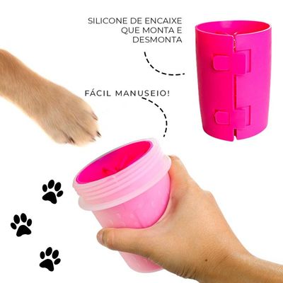 Lava Patas para Cães Pequeno Porte para Higienizar e Limpar