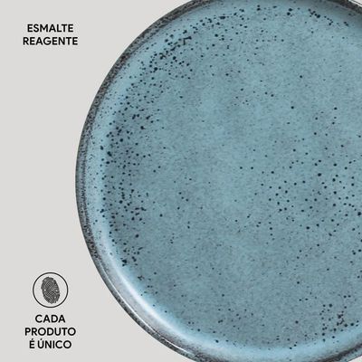 Conjunto de Pratos para Pão Bio Night Sky 6 Peças Porto Brasil Azul