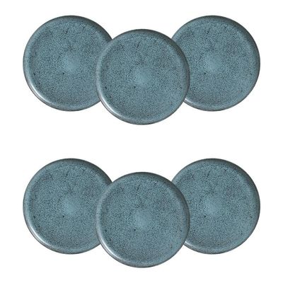 Conjunto de Pratos Rasos Bio 29cm 6 Peças Porto Brasil Azul