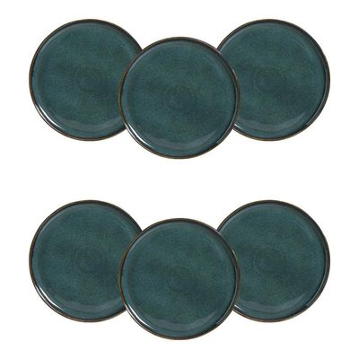 Conjunto de Pratos Rasos Bio 27,5cm 6 Peças Porto Brasil Azul