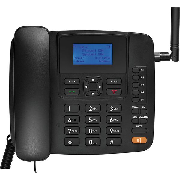 Telefone Celular de Mesa com Identificador, Dual Chip Multilaser RE502 Preto Preta Telefone Celular de Mesa com Identificador, Dual Chip Multilaser RE502 Preto Preta